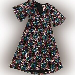 Colorful georgette dot Dress